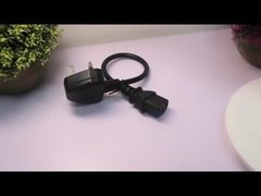 B1363 PDU com tomada recableável 5M e cabo de alimentação C13 do Reino Unido BS Tipo de extremidade masculina