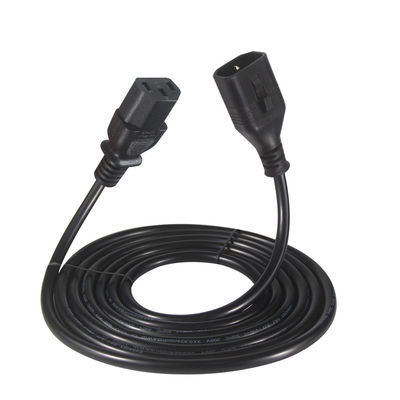 OEM 1.5M Computador AC Cordão de alimentação elétrica IEC C14 Plug To IEC C13 Conectores femininos