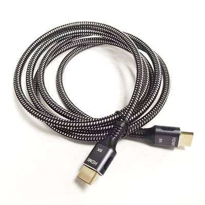 Alta Velocidade 4K 8K UHD Braided Nylon 2.1 HDMI Cable para a experiência de visualização definitiva
