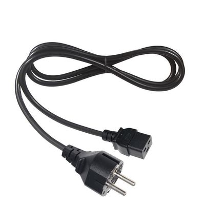 30A 240V Cabo 1.5mm Shuko VDE Amplificador Cordão IECC19 Conector Feminino Pdu Ac Plug