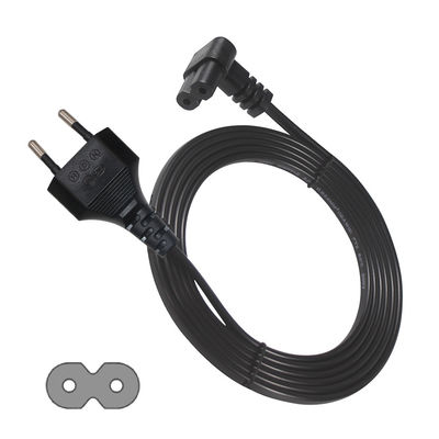 Itália 2 Pin Ac Plug Cable Europeu C7 Conector Extensão Psu Laptop Cordão de alimentação Eu 2-PIN C7