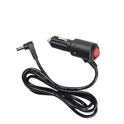 15A Fuse Cigarette Lighter Extensão para ângulo direito DC 2.1MM Jack Cigar Cable