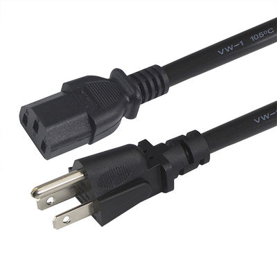 Comprimento personalizado 1m cabo de alimentação elétrica 60w 3 pin laptop cabo de alimentação