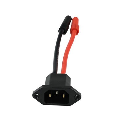 Kit de conectores de cabos de alimentação C14 a XT150 com cabos masculino (preto) e feminino (vermelho) para sistemas de energia solar/veículos elétricos - 14AWG Heavy Duty Wiring