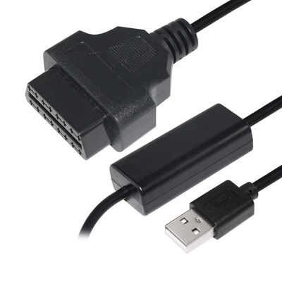 Cable de reforço de tensão USB para OBD 5V a 12V Step Up Converter para sistemas de carregamento de veículos com proteção contra curto-circuito (entrada 5V saída 12V)
