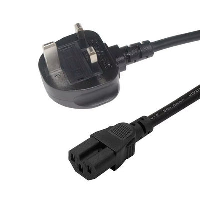 Cabo de alimentação padrão C15 do Reino Unido Caldeira de trabalho pesado Plug de 3 pinos para cabo C15 da IEC para máquina de café de caldeira de água com opções
