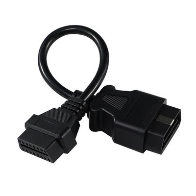 Cabo de Extensão OBD-II Macho para Fêmea com Conectores de 16 Pinos para Instalação de Scanner de Diagnóstico Automotivo e Rastreador GPS