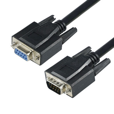 DB9 Cabo de extensão serial de macho para fêmea com conector RS232 de 9 pines para porta de comunicação de dispositivo CNC de modem de PC