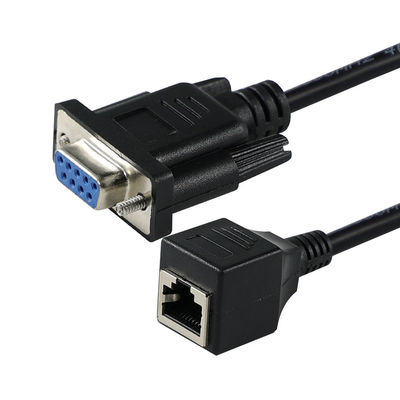 Cabo de Console Serial DB9 para RJ45 para Roteadores e Switches Cisco - Cabo Adaptador RS232 Macho para Ethernet, 1,2m / 1,5m / 1,8m