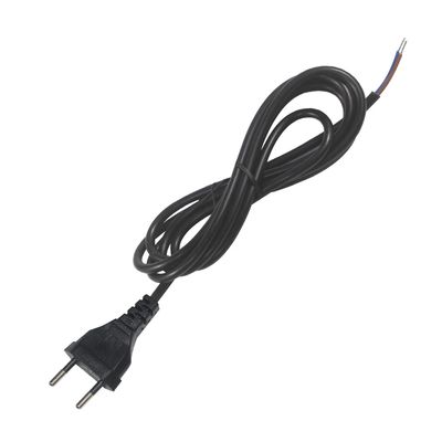 1.8M EU 2Pin Plug Power Cord 250V 10A Cabo de PVC