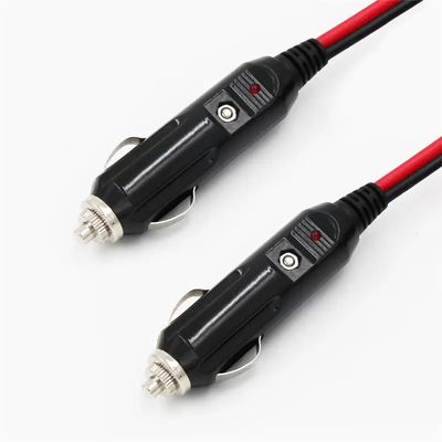 Carregador de Bateria de Carro 12-24 Volts com Adaptador de Isqueiro Macho para Macho