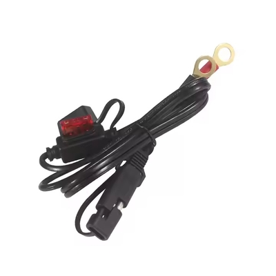 Cabo de bateria com terminal SAE para anel e fusível em linha 12V