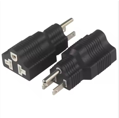 NEMA 5-15P a 5-15R Adaptador de tomada de tomada de ângulo direito 15A 125V