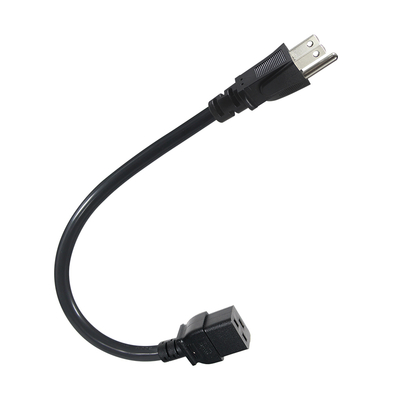 14AWG NEMA 5-15P to IEC C19 Power Cord for Servers and PDUs