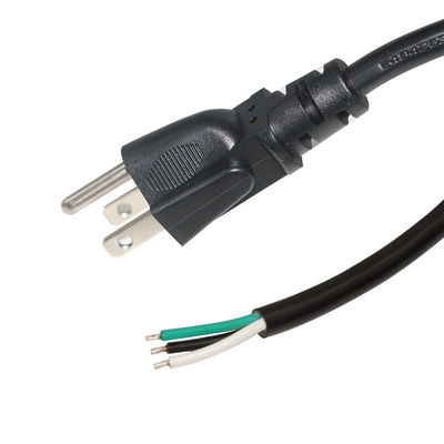 Cordão de alimentação personalizável NEMA 5-15P para arame lacrado 300V