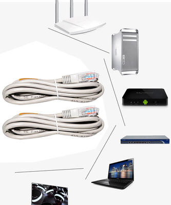Cabo de comunicação Rj45 Ethernet longo Cat 5 Cat 5e Cat 6 Cordão de correcção 6 pés