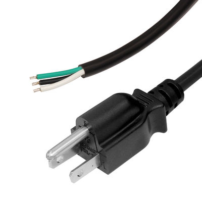 Desmontado e enlatado para NEMA 515P 3pin cabo de energia elétrica para eletrodomésticos