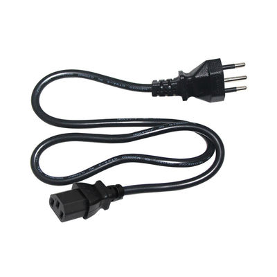 Conector IEC C13 Cordão de alimentação brasileiro Brasil 3 pin Cable de alimentação 100v-240v