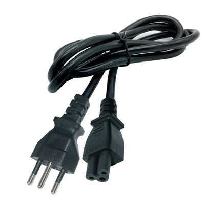Conector IEC C13 10A 250V de cabo de alimentação de 3 pines brasileiro