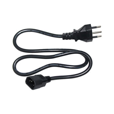 Conector IEC C13 Cordão de alimentação brasileiro Brasil 3 pin Cable de alimentação 100v-240v