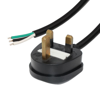 IP11 cabo de alimentação de aparelhos domésticos 0,5 m com 3 núcleos H05VV-F cabo 3 * 0,75/1,0/1,5 mm2