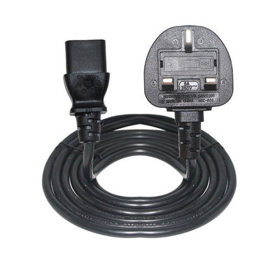 IP11 cabo de alimentação de aparelhos domésticos 0,5 m com 3 núcleos H05VV-F cabo 3 * 0,75/1,0/1,5 mm2
