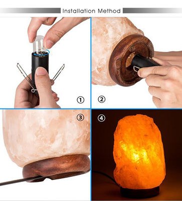 16AWG US Cable de alimentação 2Prong Cordão de alimentação de lâmpada de sal com E12 E14 E26 E27