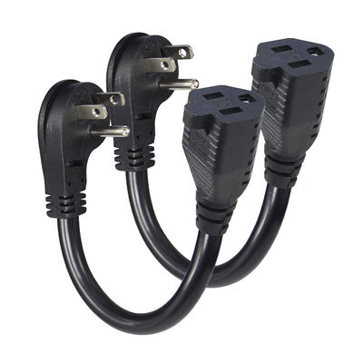 US 5-15p para Nema 5-15r Fêmea Plug Cordão Elétrico Para PC Fornecimento de Energia 1FT 2FT