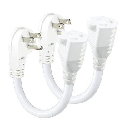 US 5-15p para Nema 5-15r Fêmea Plug Cordão Elétrico Para PC Fornecimento de Energia 1FT 2FT