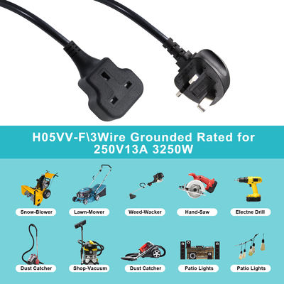 1M Cordão Elétrico 13A 250V Ac Cable de Extensão Para Cozinha de Arroz