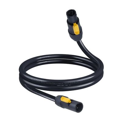Cable PowerCon True1 masculino para feminino 20A trancável para luz de palco segura e segura