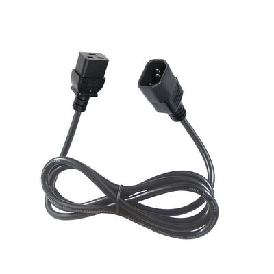 Cabo de alimentação IEC C19 para C14 16AWG 250V 1,8m para equipamentos industriais