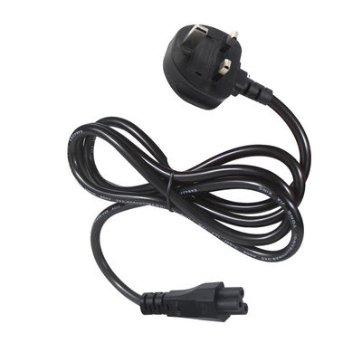 Cabo de alimentação UK BS1363 com conector IEC C5 Fusível 3A 250V