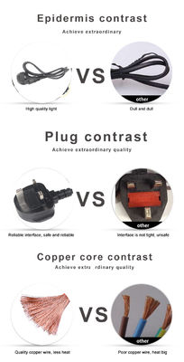 Cabo de alimentação UK BS1363 com conector IEC C5 Fusível 3A 250V
