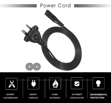 2.5A 250V C7 Plug Aus Saa Cordão de alimentação India Socket 16Amp Austrália cabo de alimentação