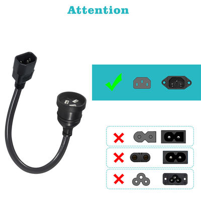 240V 3 Prong IEC 320 C14 cabo de energia elétrica para conexão de TV suave na Austrália