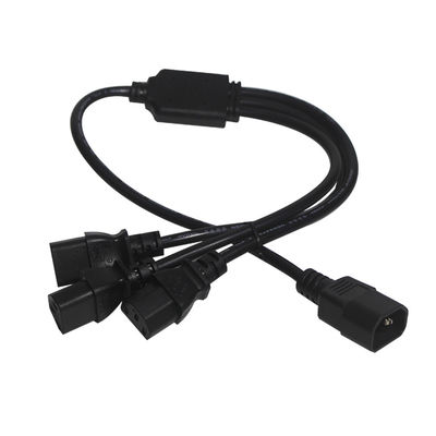 Cordão de extensão de divisão de 3 vias C14 C13 0,8m IP11