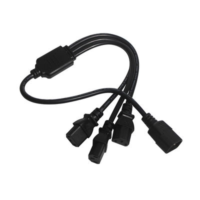 Cordão de extensão de divisão de 3 vias C14 C13 0,8m IP11