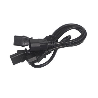 Cordão de extensão de divisão de 3 vias C14 C13 0,8m IP11
