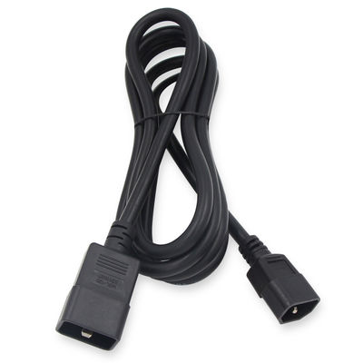 PVC Jacket 3Pin Plug C19 C20 Corda de alimentação elétrica Cable de extensão de alimentação