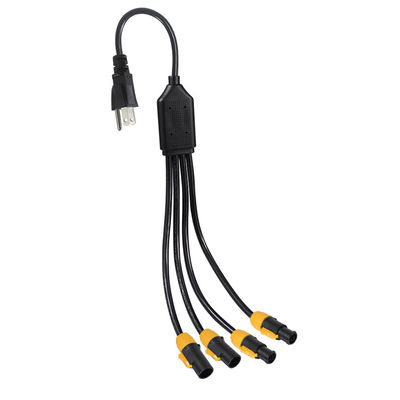 Standard 515P Sjow 16Awg True1 Conector 4 X Nac3fca Powercon Ac Nema Cordão de Alimentação