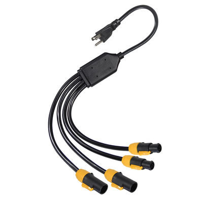 Standard 515P Sjow 16Awg True1 Conector 4 X Nac3fca Powercon Ac Nema Cordão de Alimentação