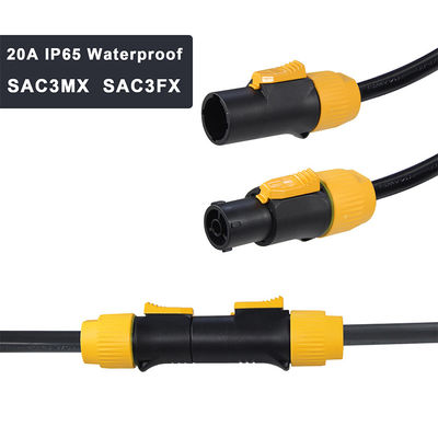 Standard 515P Sjow 16Awg True1 Conector 4 X Nac3fca Powercon Ac Nema Cordão de Alimentação