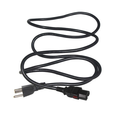 Cabo de alimentação CA NEMA 5-15 para IEC C15 16AWG-18AWG para computadores