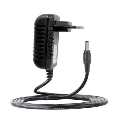 Branco 1m 24AWG 12W Carregador de parede Kc 220V 1A Transformador Ac Dc 5.5*2.1mm Adaptador de energia 12V 2A 24W