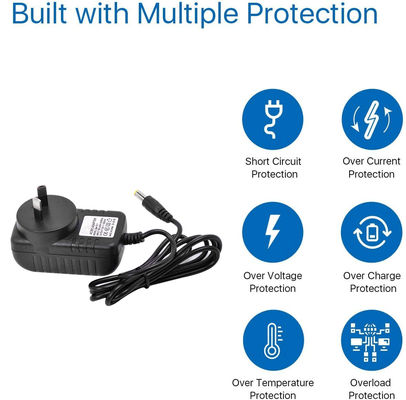 1A Adaptador DVR ajustável de 3-12V DC 12V 2A Saída Adaptador de energia de comutação AC-DC para CCTV