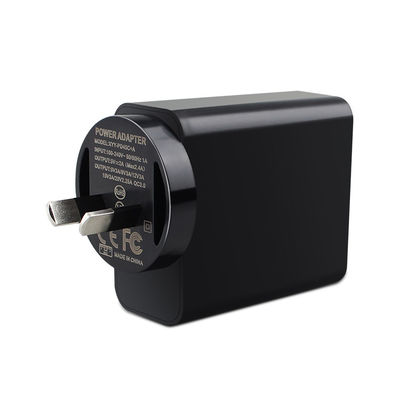 Adaptador de alimentação AC DC 65W Tipo-C com QC 3.0 e Carregamento sem fio AU SAA Entrada aprovada 100-240V