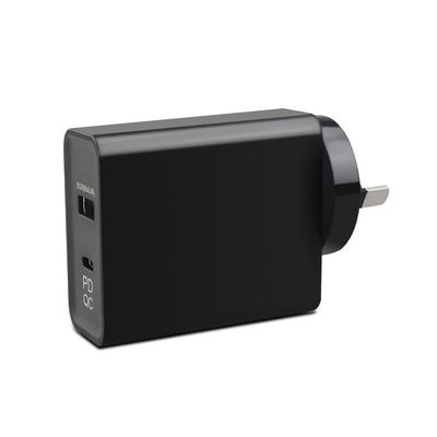 Adaptador de alimentação AC DC 65W Tipo-C com QC 3.0 e Carregamento sem fio AU SAA Entrada aprovada 100-240V