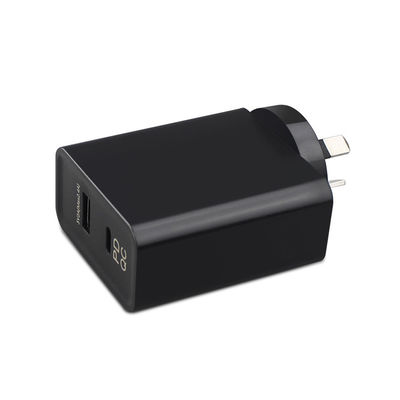 Adaptador de alimentação AC DC 65W Tipo-C com QC 3.0 e Carregamento sem fio AU SAA Entrada aprovada 100-240V