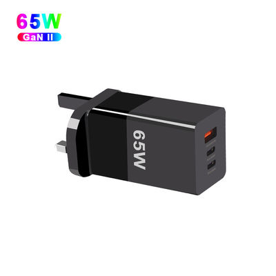 65W Mini Tipo-C Carregamento Rápido PPS Carregador GaN 65W com Três Portos e Tecnologia A 2C